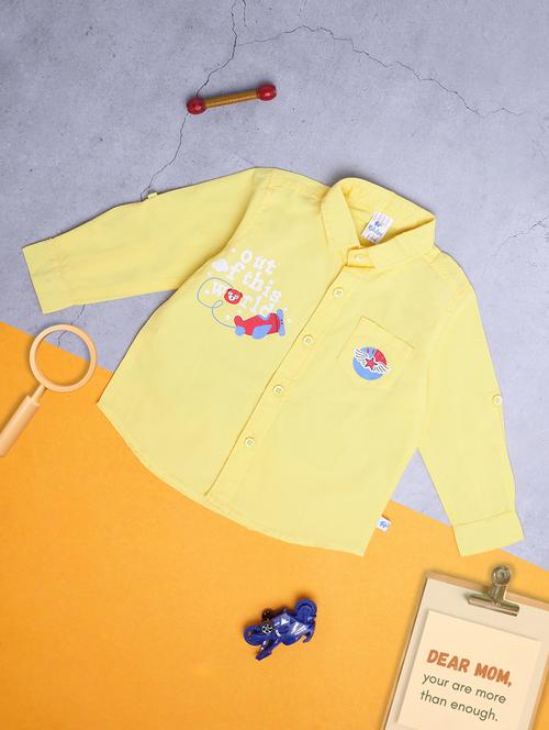 boys yellow graphic shirt - 20429838 - Standard Image - 0