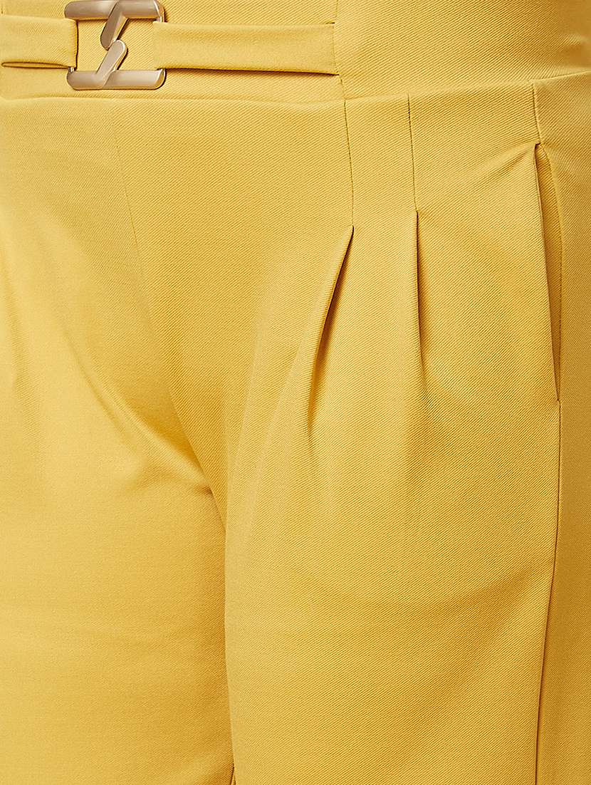 women solid wide leg trouser - 20430087 -  Standard Image - 5