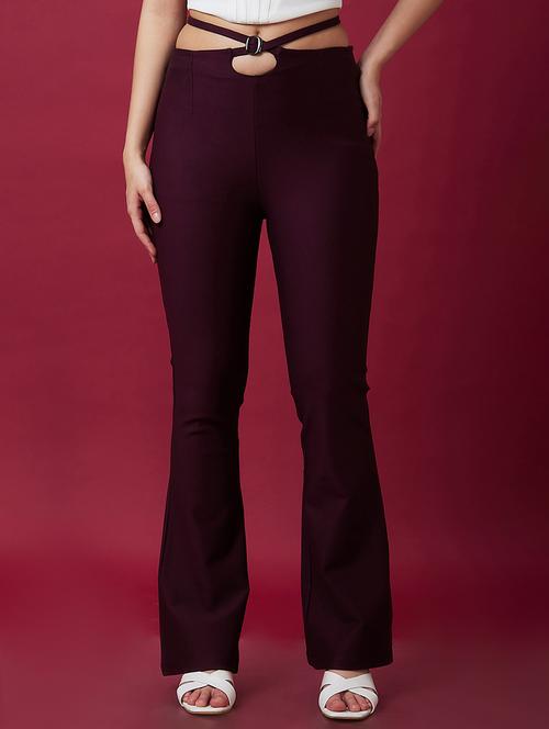 purple solid high-rise jegging - 20430218 - Standard Image - 0