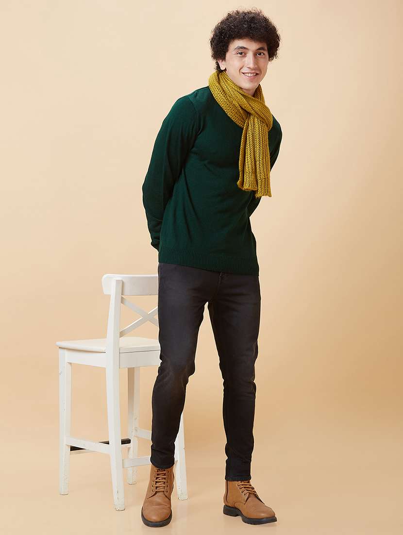 men long sleeved solid pullover - 20430236 -  Standard Image - 3