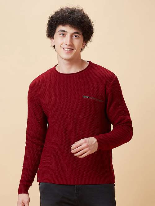 men long sleeved solid pullover - 20430239 -  Standard Image - 0