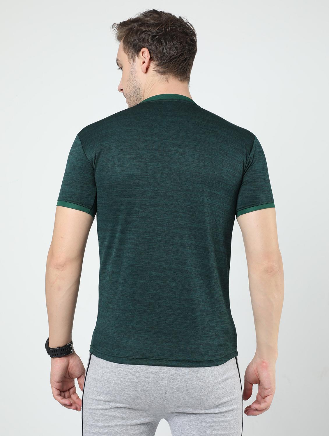 green color blocked short sleeves t-shirt - 20430839 - Standard Image - 3