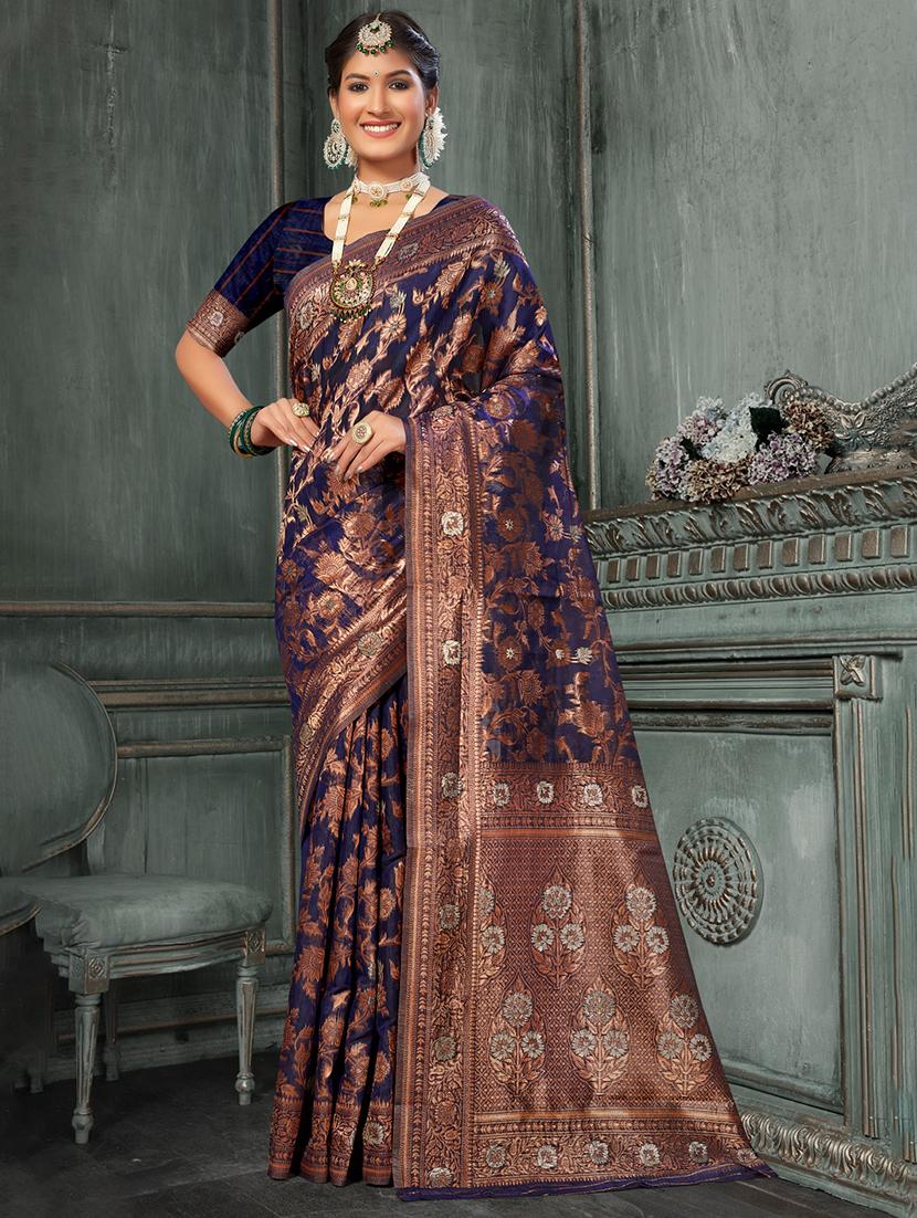 women's banarasi saree - 20431055 - Zoom Image - 0