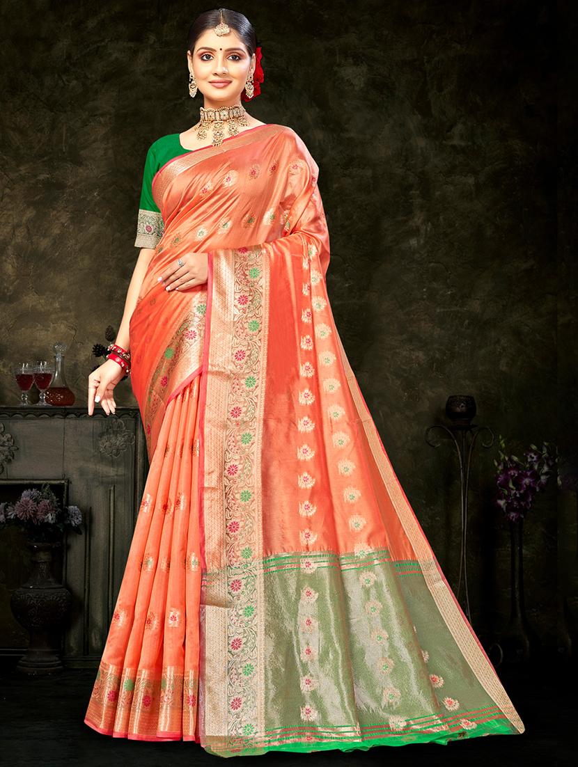 zari work banarasi silk saree - 20431164 - Zoom Image - 0