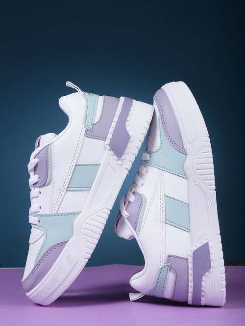 women's multi colored lace-up sneaker