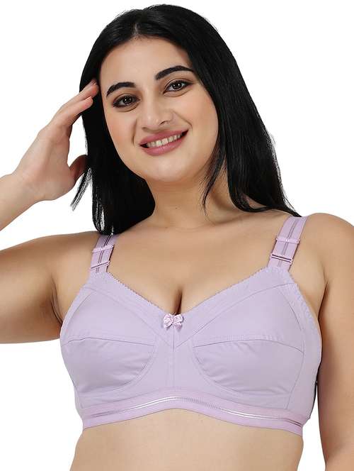 lavender cotton blend t-shirt bra - 20431441 -  Standard Image - 0