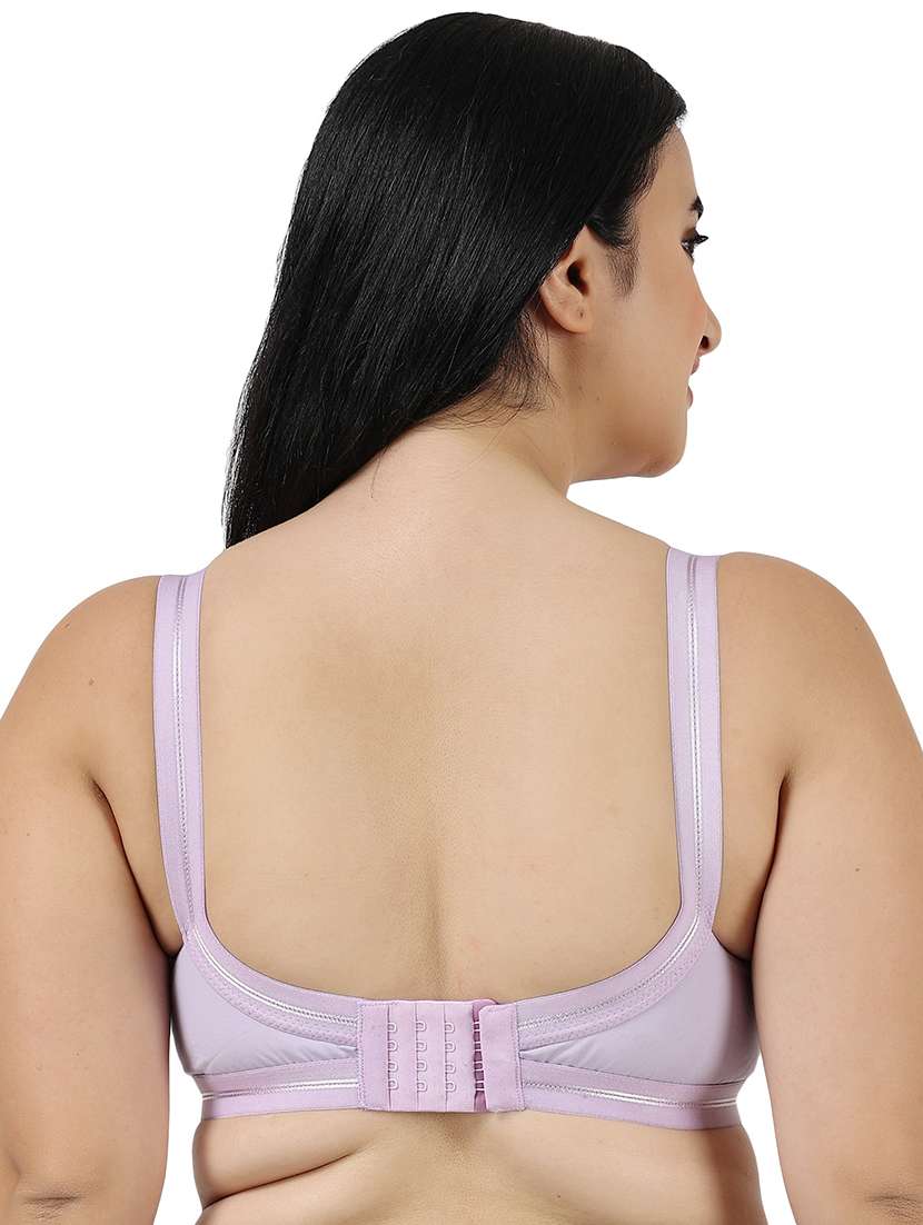lavender cotton blend t-shirt bra - 20431441 - Standard Image - 3