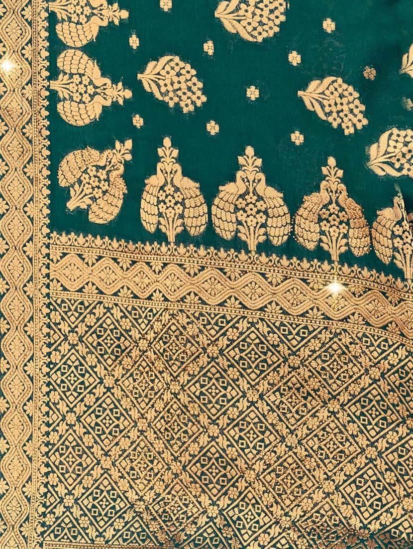 women green banarasi saree - 20433999 - Standard Image - 5