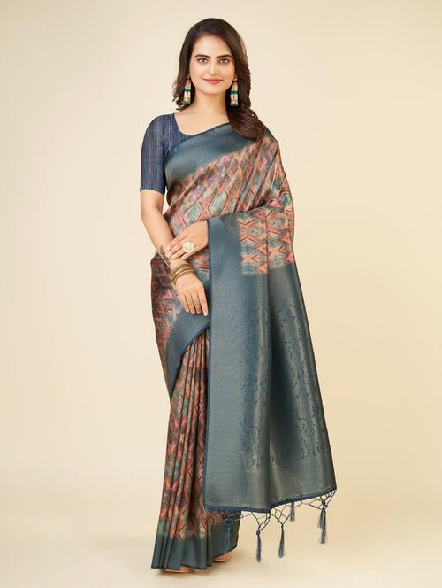 geometric printed saree  - 20434095 -  Standard Image - 0