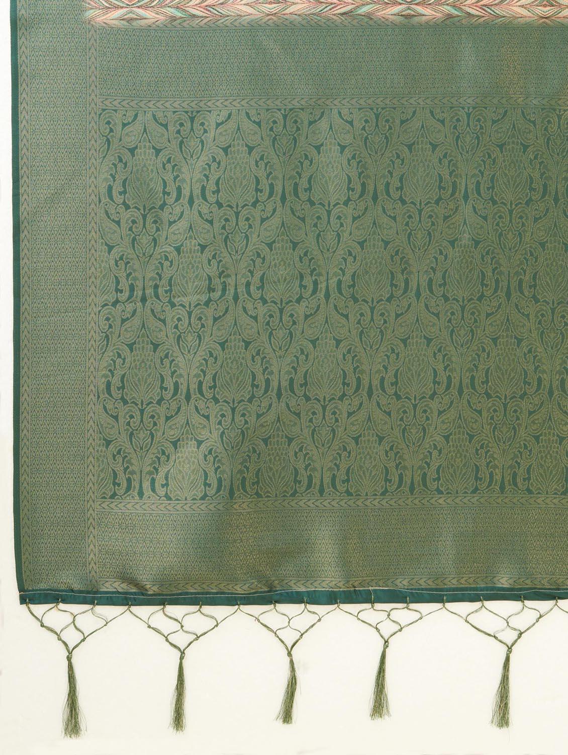 zari bordered printed saree - 20434098 - Standard Image - 5