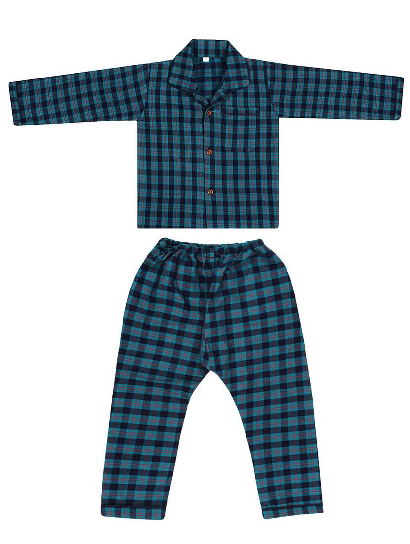 boys cotton pyjama nightwear set - 20434444 -  Zoom Image - 0