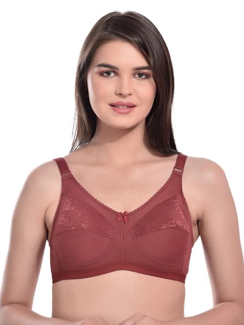 brown solid regular bra - 20435574 - Standard Image - 0