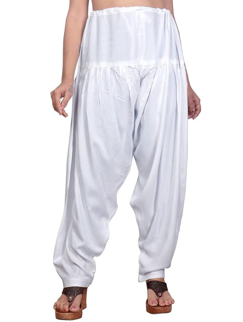 pack of 2 solid cotton salwars - 20435580 - Standard Image - 3