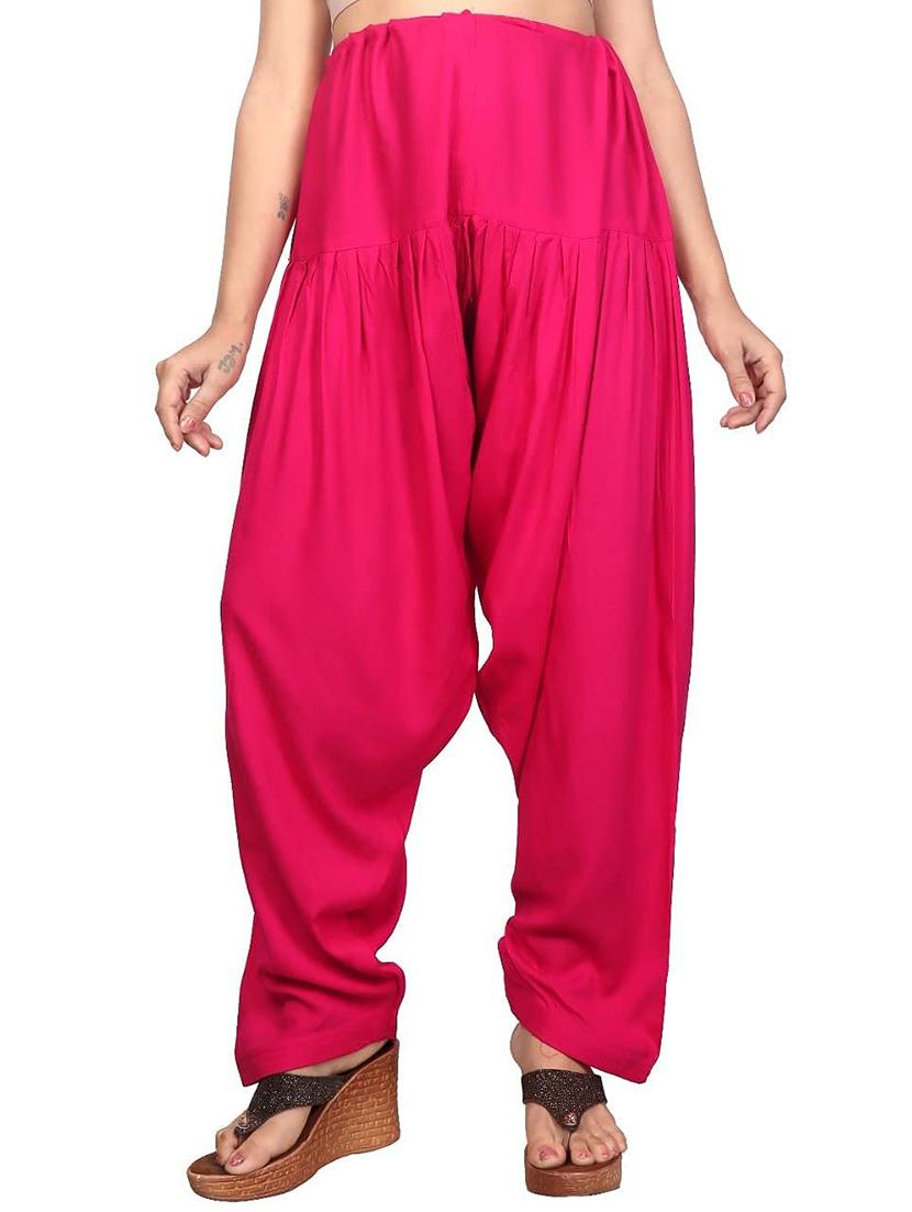 pack of 2 solid cotton salwars - 20435582 - Standard Image - 3