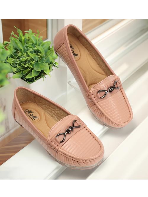 peach slip on loafers - 20435590 - Standard Image - 0