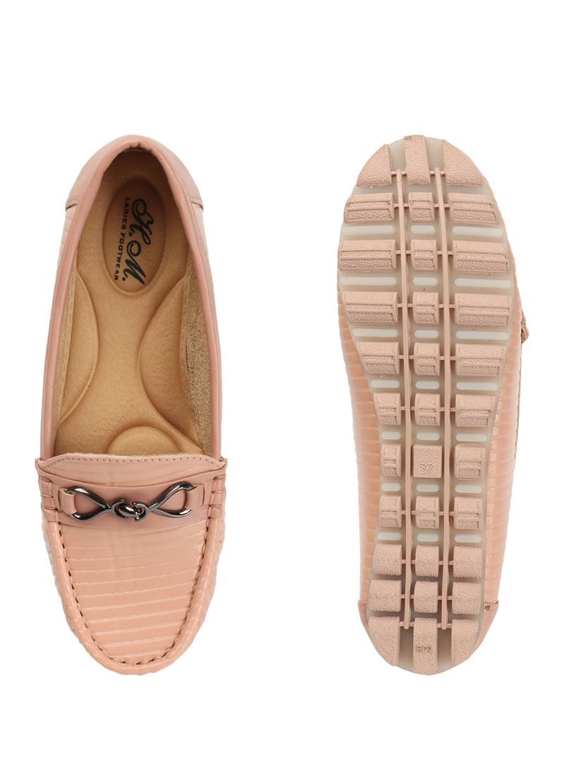peach slip on loafers - 20435590 - Standard Image - 3