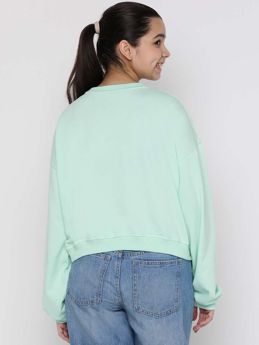 girls long sleeved typographic print sweatshirt - 20435831 -  Standard Image - 3