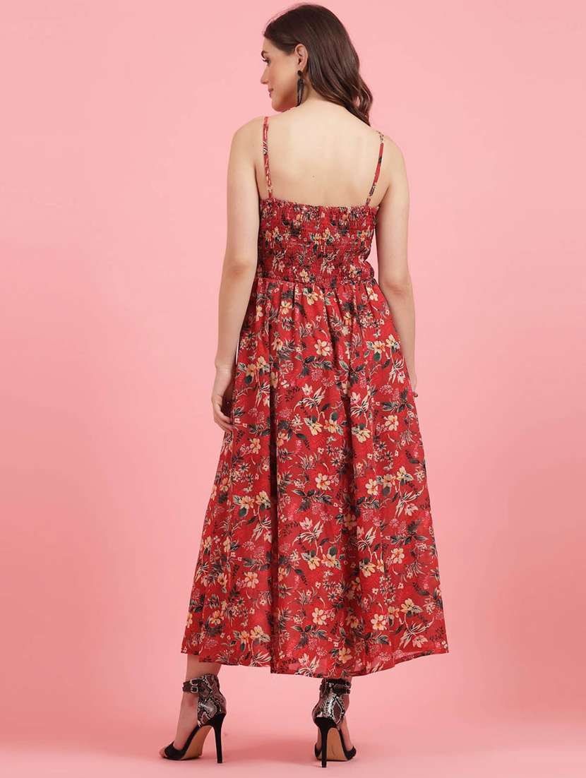 red floral print maxi dress - 20436070 -  Standard Image - 3