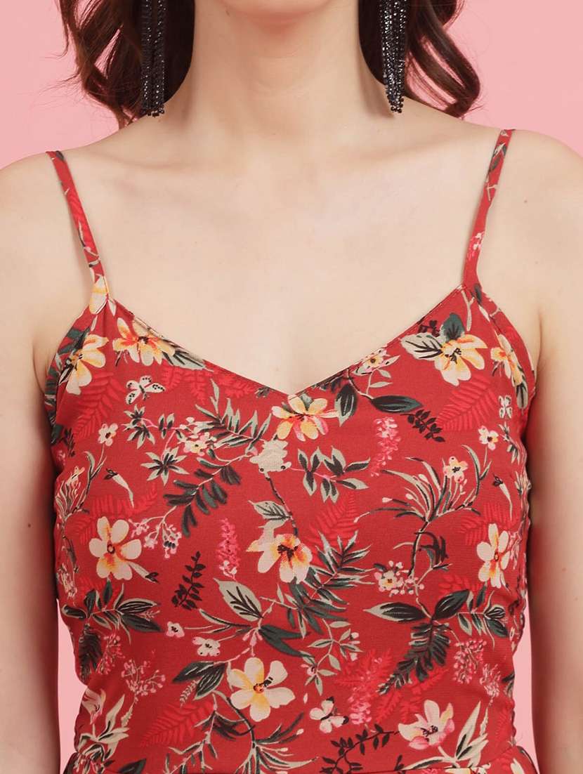 red floral print maxi dress - 20436070 -  Standard Image - 5