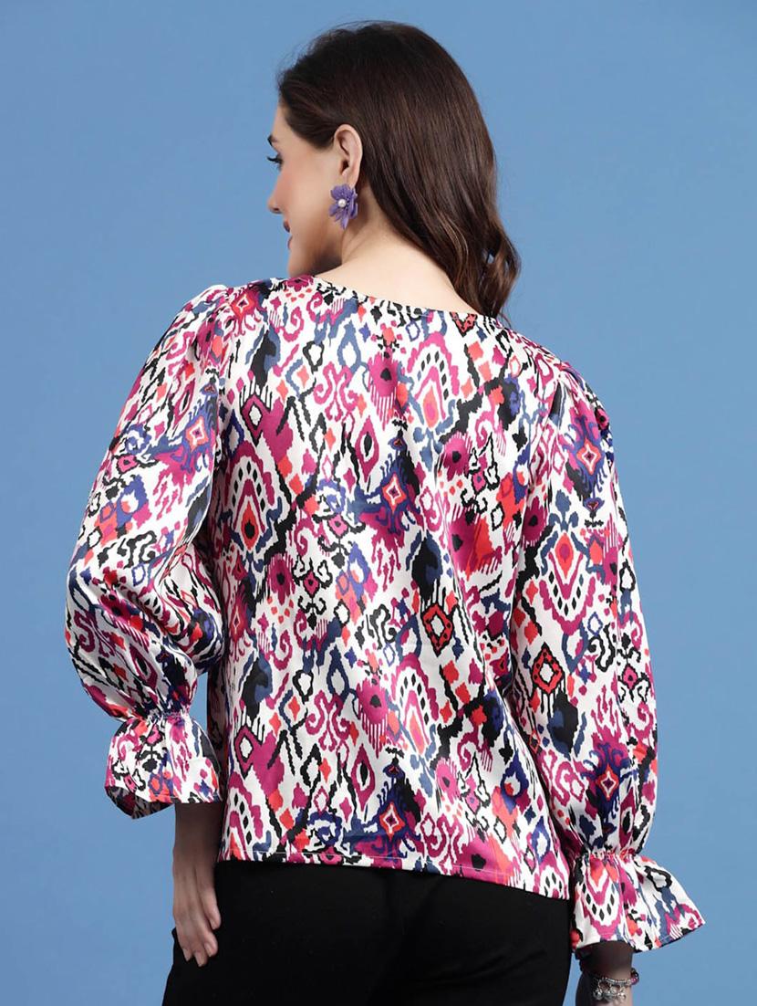 multi color printed straight top - 20436090 - Standard Image - 3