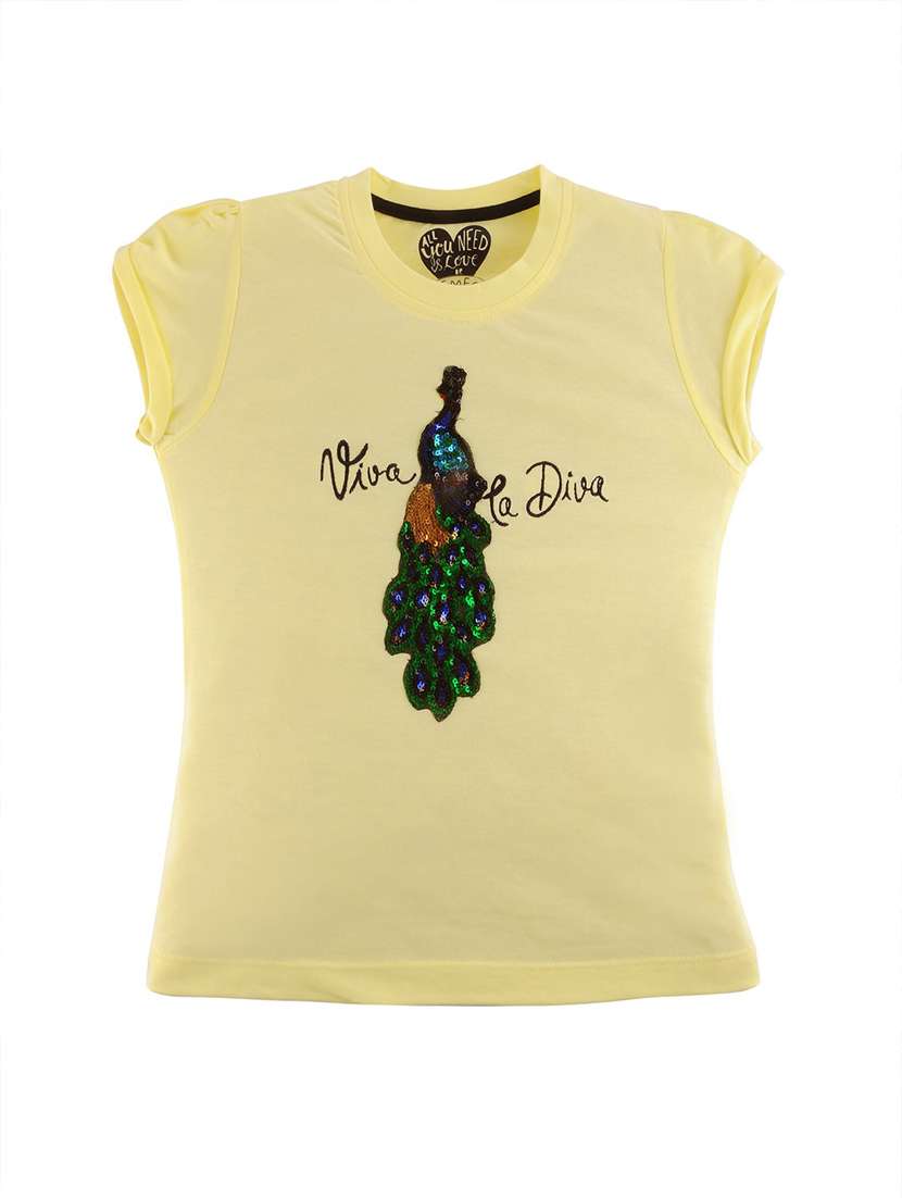 girls round neck top - 20436386 - Zoom Image - 0
