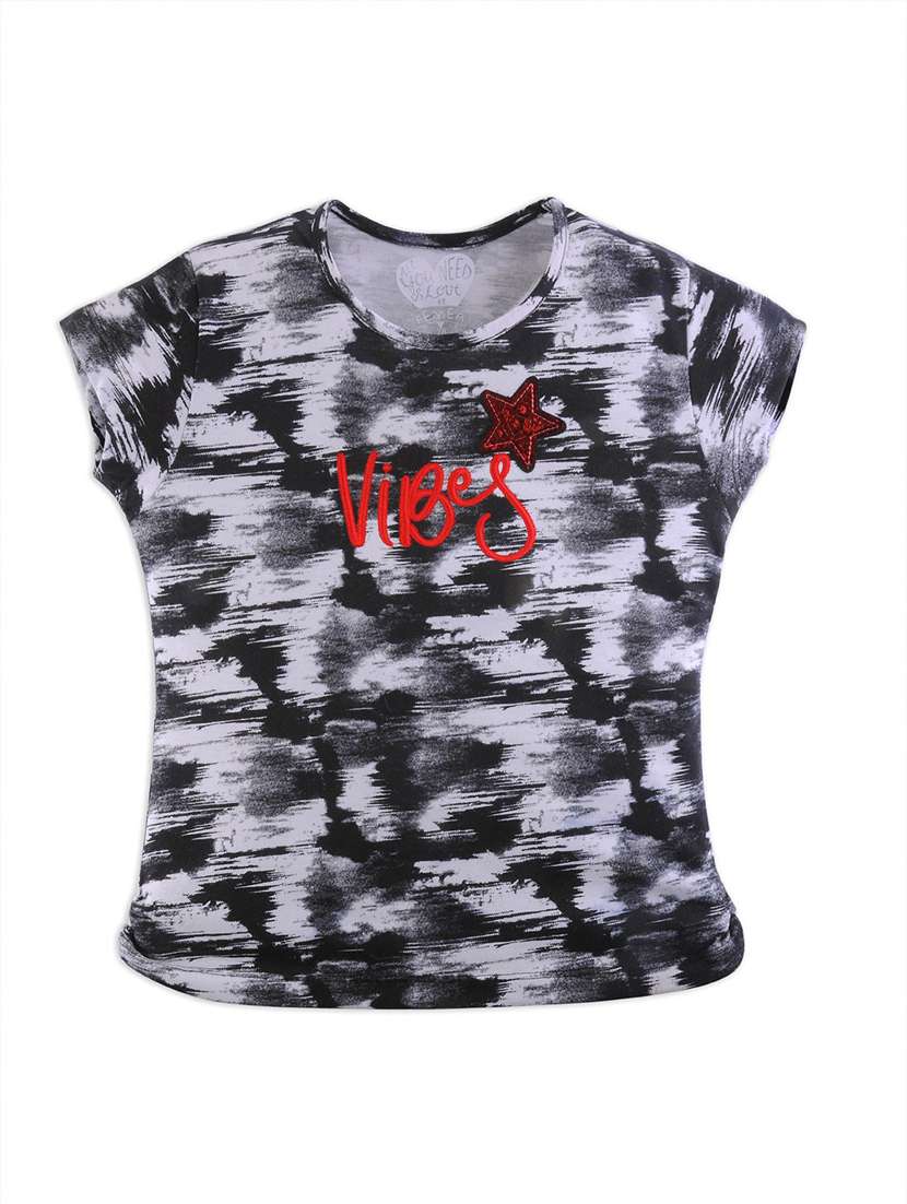 girls round neck top