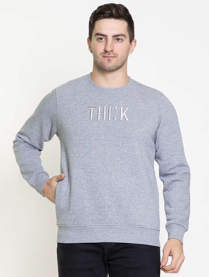 mens chest print sweatshirt