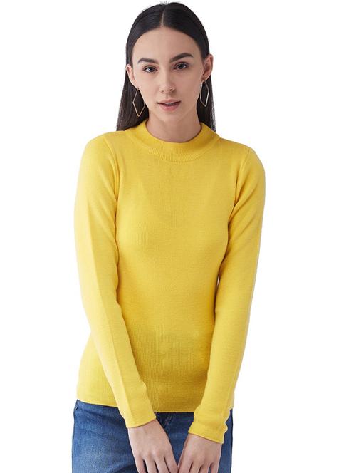 women long sleeved solid regular pullover - 20436487 - Standard Image - 0