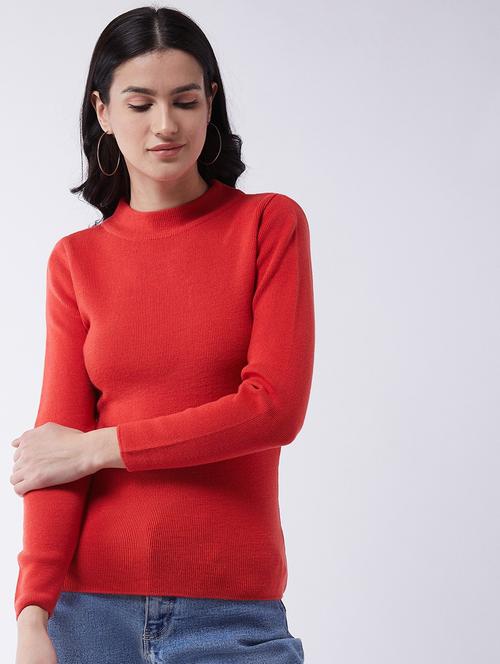 women long sleeved solid regular pullover - 20436489 - Standard Image - 0