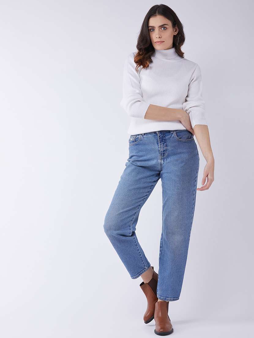 women long sleeved solid regular pullover - 20436502 -  Standard Image - 3