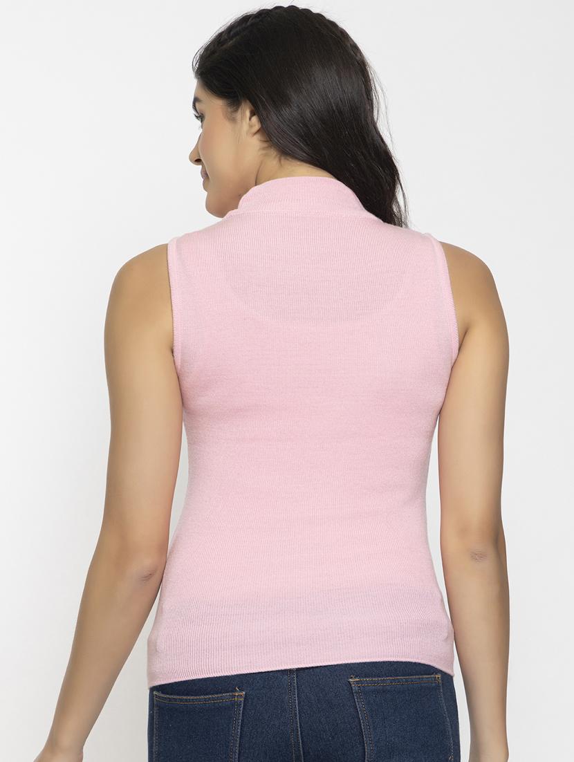 women sleeveless solid regular pullover - 20436538 - Standard Image - 3