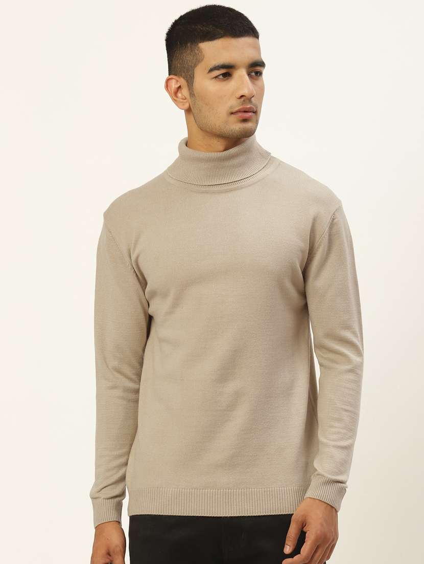 men long sleeved solid pullover - 20436542 -  Zoom Image - 0