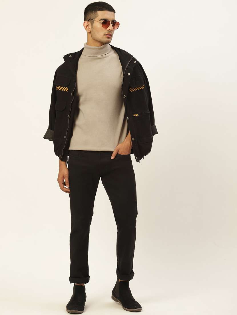 men long sleeved solid pullover - 20436542 -  Standard Image - 3