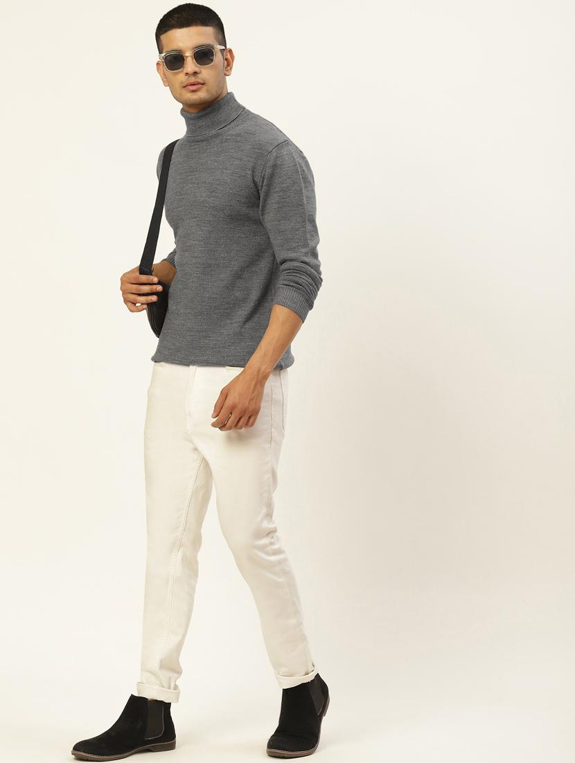 men long sleeved solid pullover - 20436547 - Standard Image - 3