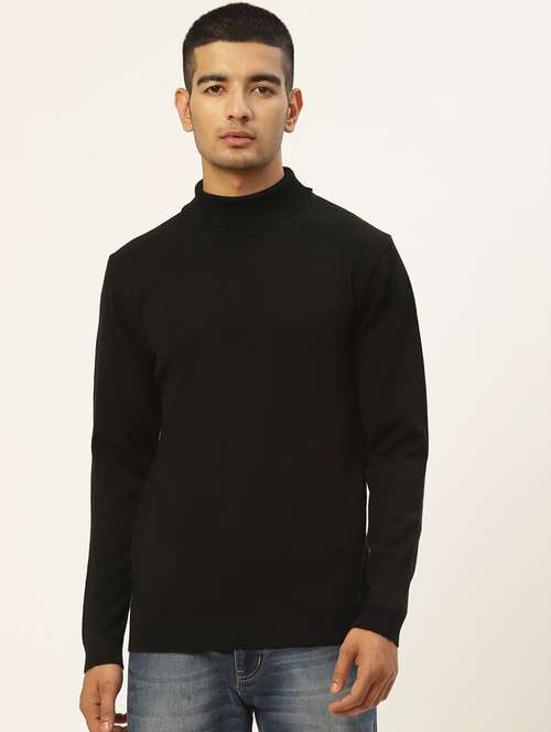 men long sleeved solid pullover - 20436550 - Standard Image - 0