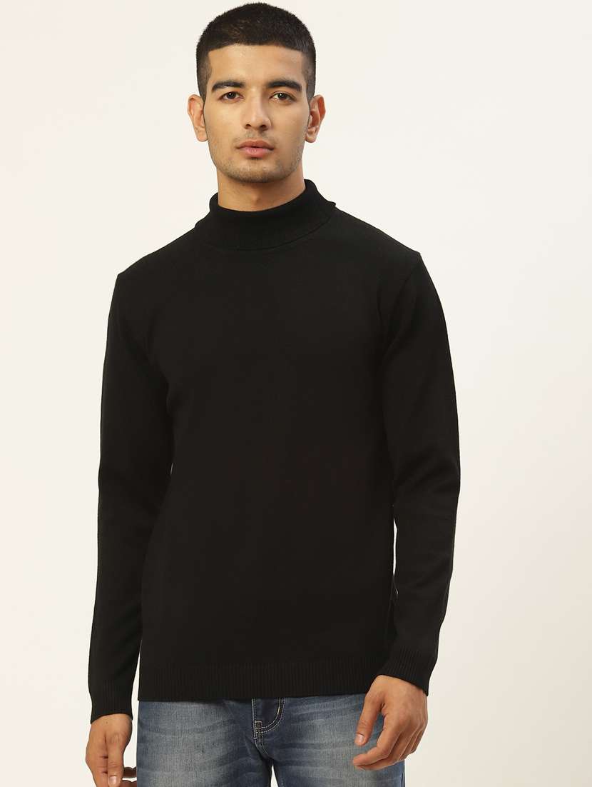 men long sleeved solid pullover - 20436550 - Zoom Image - 0