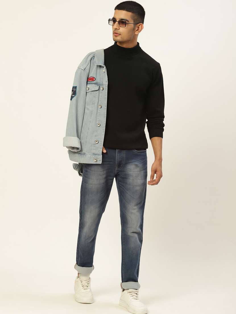 men long sleeved solid pullover - 20436550 - Standard Image - 3