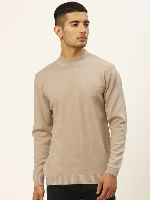 men long sleeved solid pullover - 20436551 -  Standard Image - 0