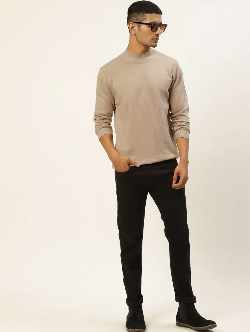 men long sleeved solid pullover - 20436551 -  Standard Image - 3