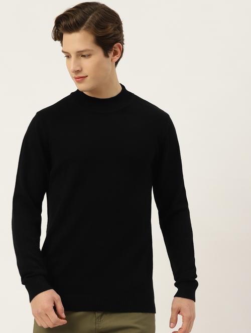 men long sleeved solid pullover - 20436560 - Standard Image - 0