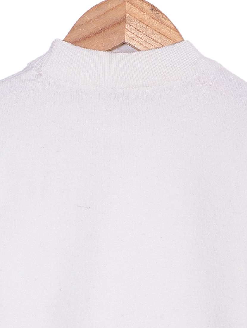 boys white solid sweater - 20436561 - Standard Image - 3