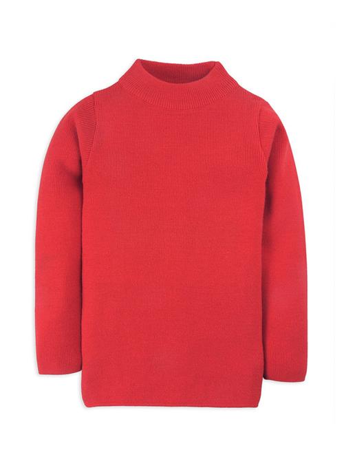 red solid long sleeves sweater - 20436565 - Standard Image - 0