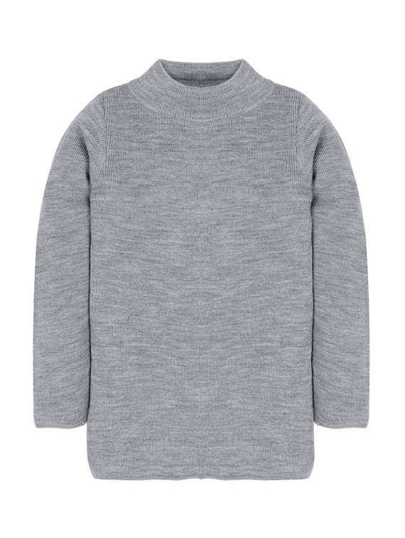 boys high neck solid sweater