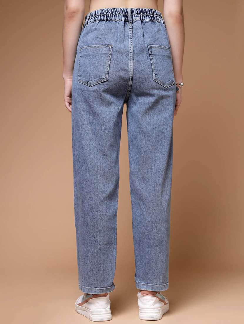 women's straight fit jeans - 20442292 - Standard Image - 3