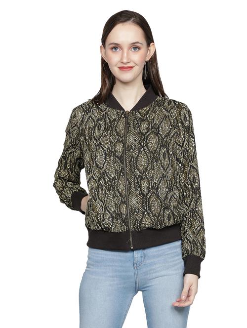 women multi colored bomber jacket - 20444401 - Standard Image - 0