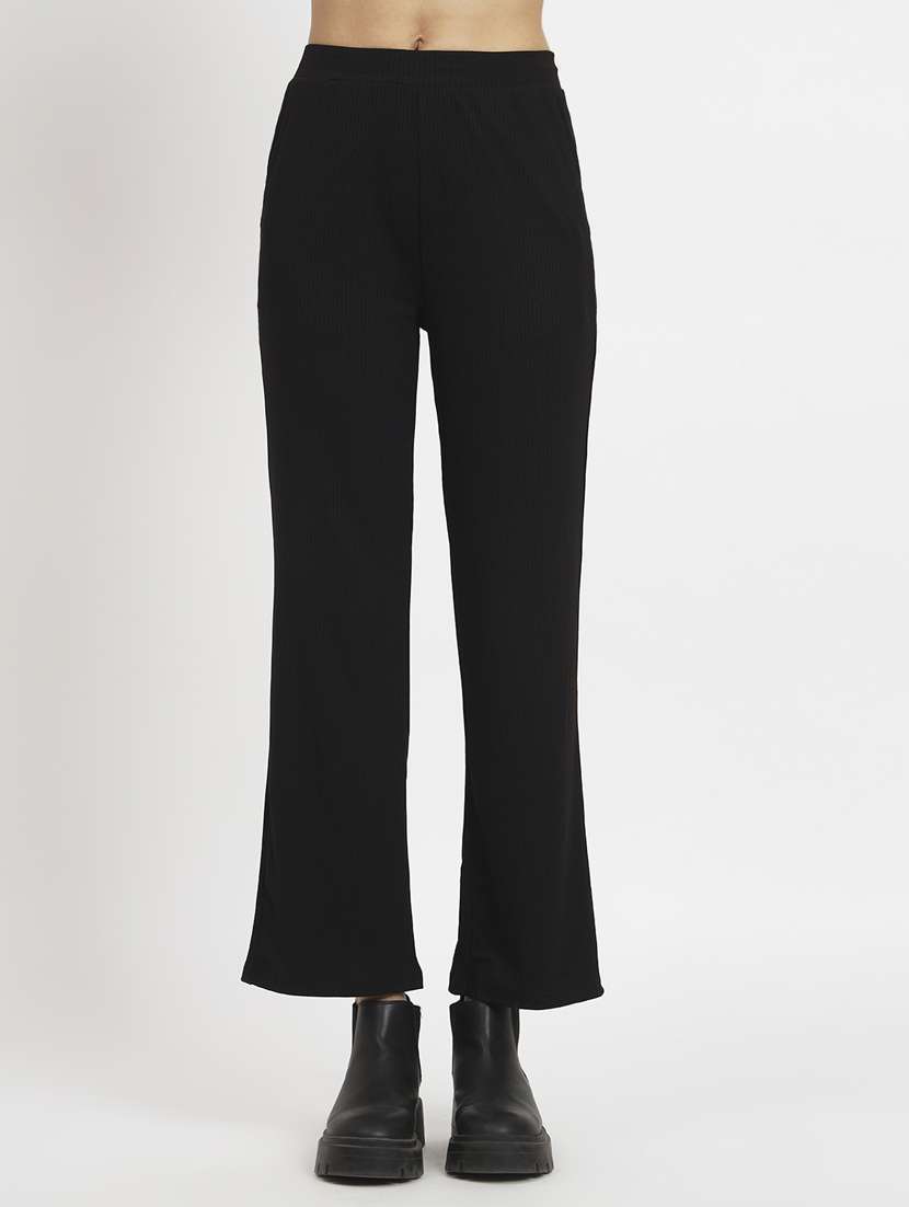 women solid top and trouser co-ord set - 20444571 - Standard Image - 5