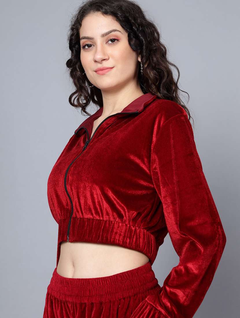 women solid top and trouser co-ord set - 20444578 - Standard Image - 5
