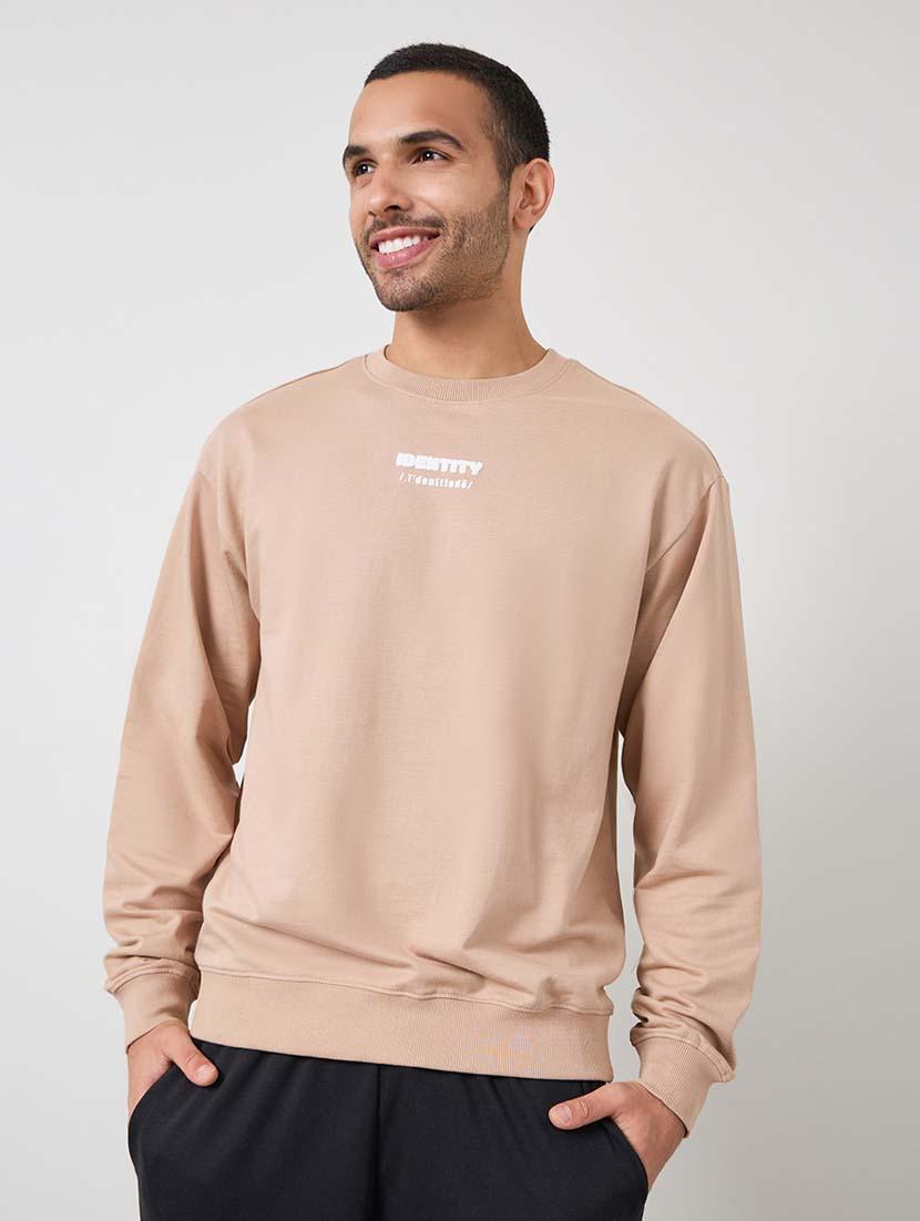 mens chest print sweatshirt - 20445496 -  Zoom Image - 0