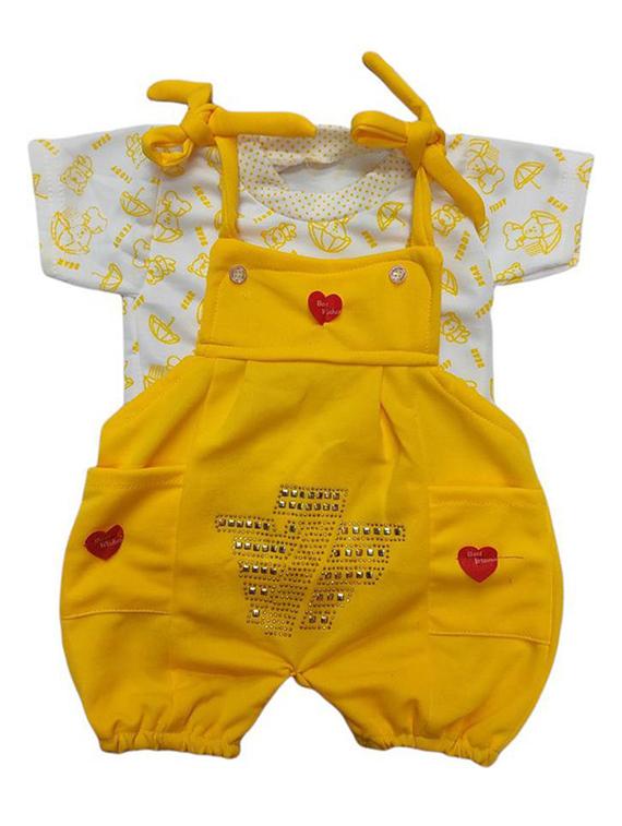 kids printed cotton dungree  - 20446563 -  Zoom Image - 0