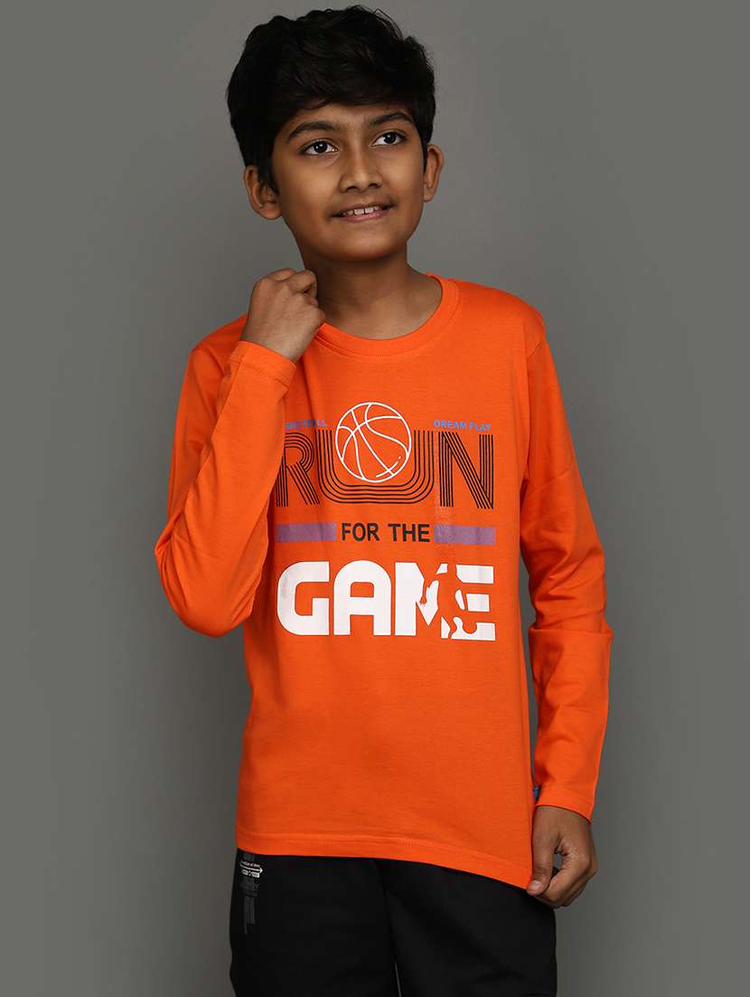 orange cotton tshirt